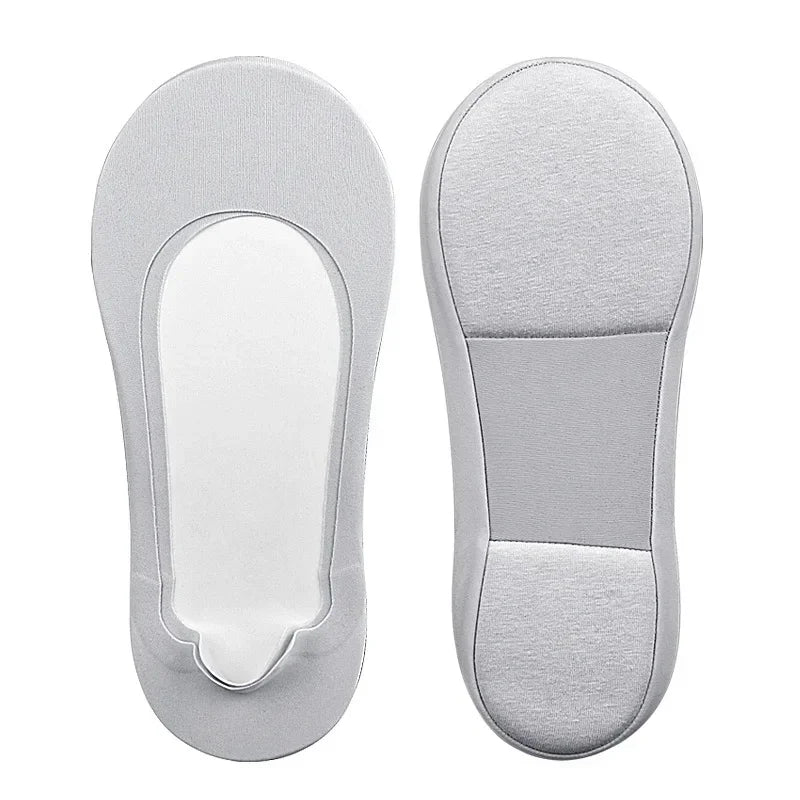1/2/4 Pairs Women Boat Sock Plantar Fasciitis Shoes Insoles Socks Feet Shock Absorbing Shoe Sole Invisible Non Slip Shoe Pads